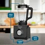 Grunkel BAT-2000 MASTERPRO Batidora de Vaso 2000W 1,5L Negro, Transparente