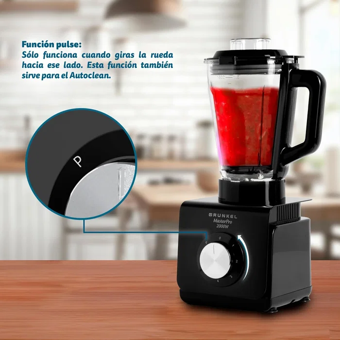 Grunkel BAT-2000 MASTERPRO Batidora de Vaso 2000W 1,5L Negro, Transparente Grunkel BAT-2000 MASTERPRO Batidora de Vaso 2000W 1,5L Negro, Transparente