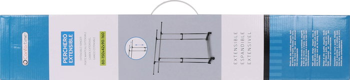 Confortime Perchero Extensible de 80-150 cm x 42 cm x 90-160 cm (3 Unidades)