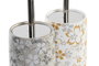 DKD Home Decor Escobillero Dolomite 10x10x36 Set de 2 Surtidos de Colores de Baño