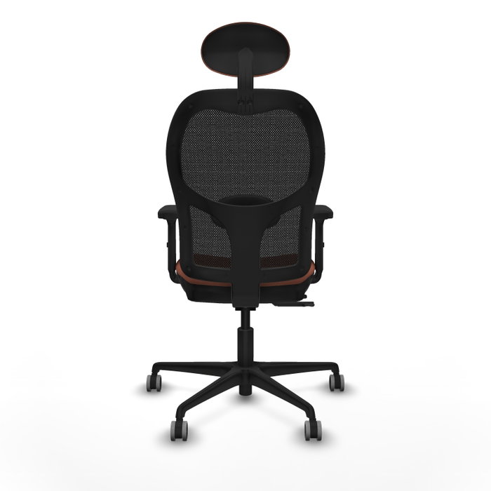 PIQUERAS Y CRESPO Silla de oficina Jorquera con mecanismo Sincro/Traslack, Marrón y Negro