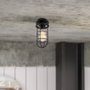 Kimil Lámpara de Techo Industrial Brest N-1075 Negro 1xE27 Sin Bombilla [OPV-525NOR1495]