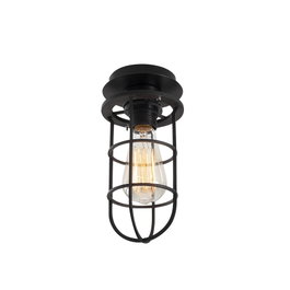 Kimil Lámpara de Techo N-1075 Estilo Industrial Negro