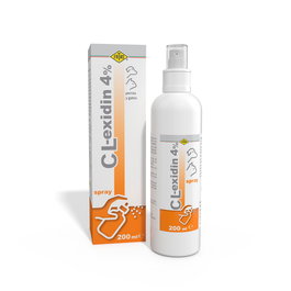 Fatro CL-EXIDIN 4% Spray Desinfectante 200ml para Perros y Gatos