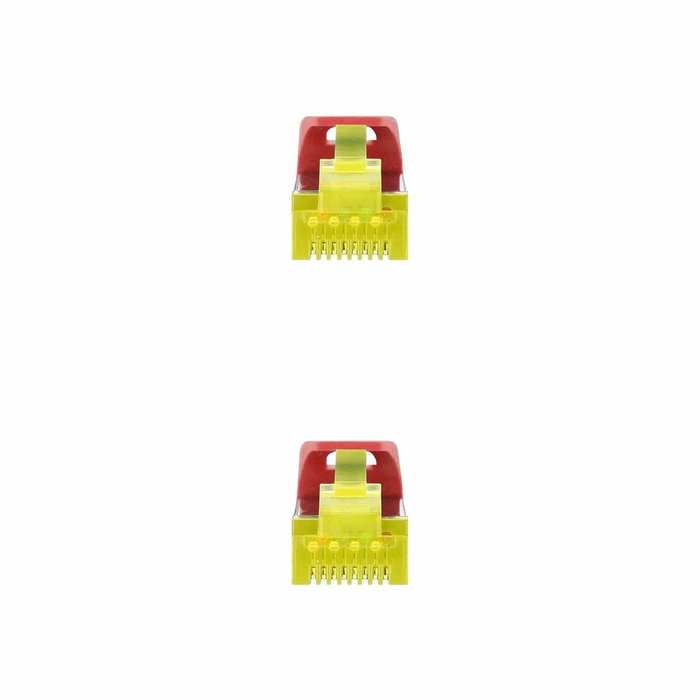 Nanocable Cable de red latiguillo RJ45 LSZH Cat.6A SFTP AWG26, Rojo, 3.0 m