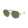 Tory Burch TY6111-334371 Gafas de sol doradas con cristal verde