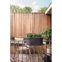 ELHO Gb Balconniere Set De Cult 55 Living Black - Set de cultivo para balcón, 55x28.5x25 cm - 100% reciclado