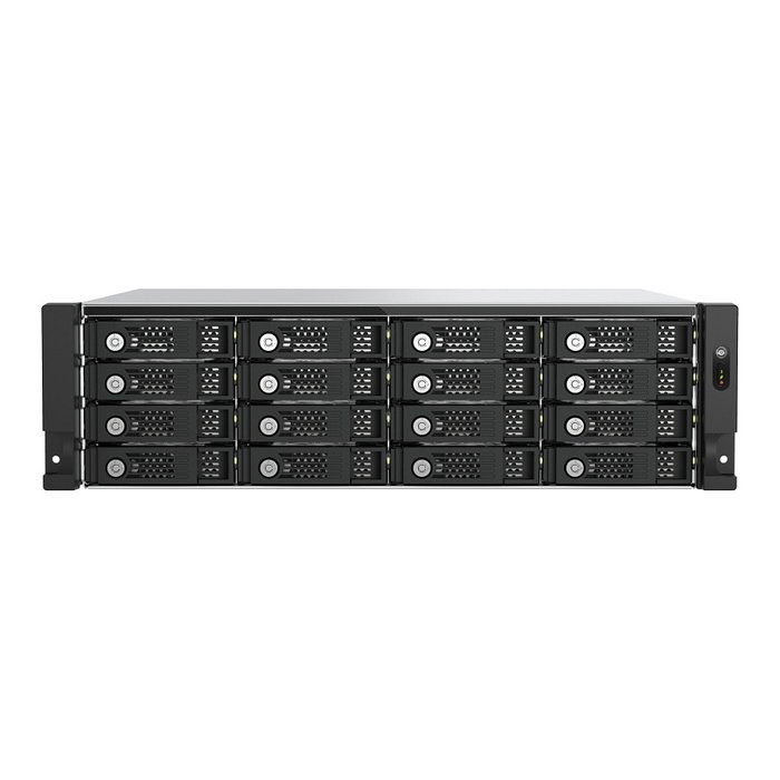 QNAP TL-R1600PES-RP Carcasa de Expansión JBOD de Rack 3U con 16 Bahías, Interfaz PCIe, para Unidades SATA 2.5/3.5", Hot-swap