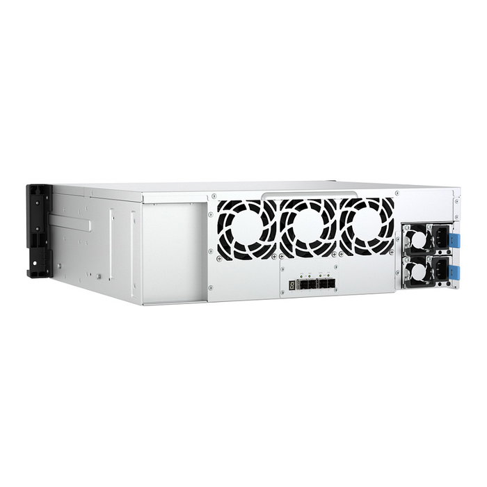 QNAP TL-R1600PES-RP Carcasa de Expansión JBOD de Rack 3U con 16 Bahías, Interfaz PCIe, para Unidades SATA 2.5/3.5", Hot-swap