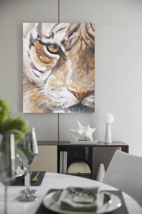 DKD Home Decor Cuadro Lienzo Pino Tigre 80x3,7x100 (Surtido de 2)