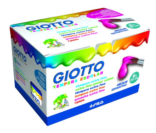 GIOTTO Témpera Azul Ultramar Set de 6 de 25 ml GIOTTO Témpera Azul Ultramar Set de 6 de 25 ml