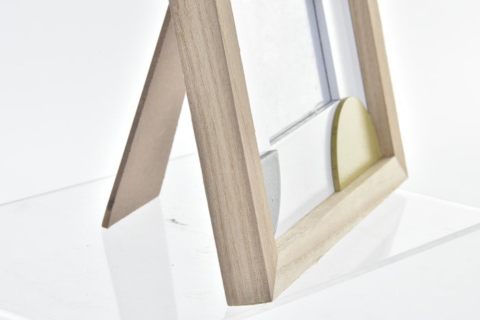 DKD Home Decor Set de 2 Marcos de Fotos 10x15 en MDF y Cristal, Surtido Marrón y Blanco, 12 Unidades