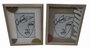 DKD Home Decor Set de 2 Marcos de Fotos 10x15 en MDF y Cristal, Surtido Marrón y Blanco, 12 Unidades