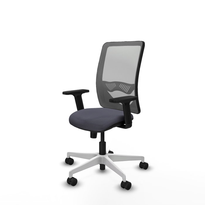 PIQUERAS Y CRESPO Silla de oficina Zulema con mecanismo Sincro, Gris