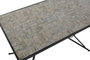 DKD Home Decor Mesa de Comedor Forja y Cerámica Mosaico 140x70x75,5