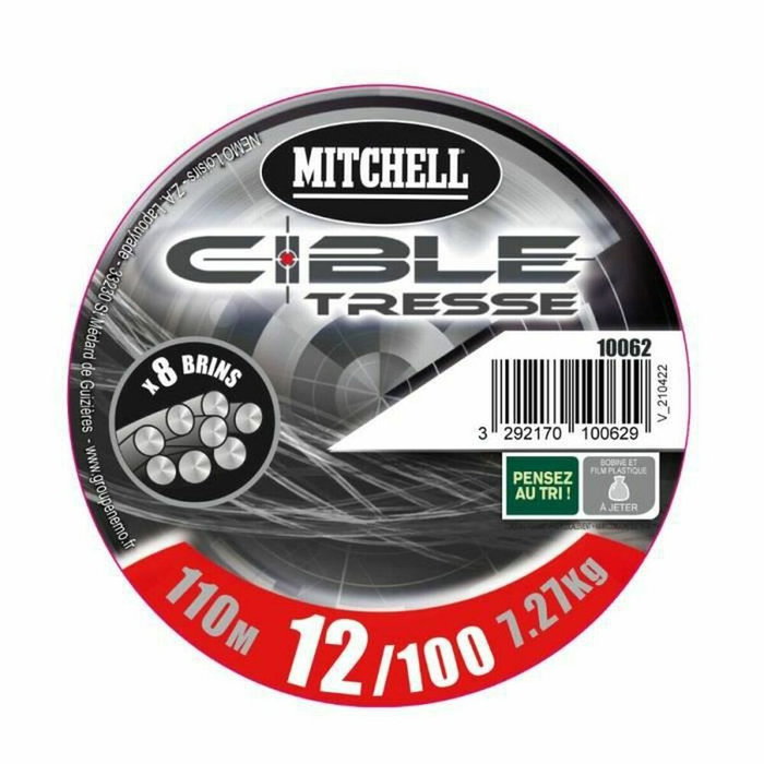 Mitchell Trenza Gris 8 Hilos 110 m 15/100