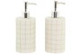 DKD Home Decor Dosificador de Cerámica y ABS Surtido de 2 Unidades