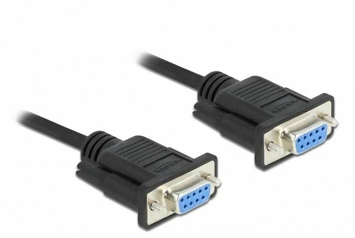 DeLOCK Cable serie RS-232 D-Sub9 hembra a hembra de módem nulo 2 m DeLOCK Cable serie RS-232 D-Sub9 hembra a hembra de módem nulo 2 m