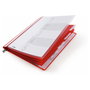 Durable 255503 Carpeta de archivo con riel de suspensión A4, 5 compartimentos, Rojo