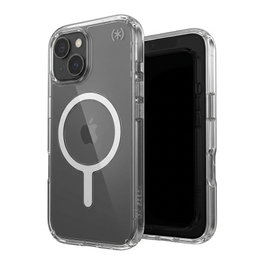 Speck Presidio Perfect Clear Case MagSafe para iPhone 17 - Funda Transparente con Protección Antibacteriana y Antigolpes
