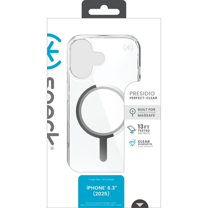Speck Presidio Perfect Clear Case MagSafe para iPhone 17, Transparente Speck Presidio Perfect Clear Case MagSafe para iPhone 17, Transparente