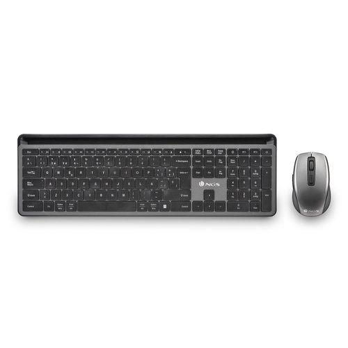 NGS Eclipse Kit de Teclado y Ratón Inalámbrico Recargable Gris NGS Eclipse Kit de Teclado y Ratón Inalámbrico Recargable Gris