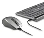 NGS Eclipse - Pack Teclado y Ratón Inalámbrico Recargable con Conexión RF 2.4GHz + Bluetooth, QWERTY Inglés, Gris, Teclas Silenciosas, DPI Ajustable, Incluye Ratón