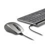NGS Eclipse Kit de teclado y ratón inalámbrico recargable Gris
