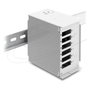 DeLOCK 91065 Panel de parcheo de fibra óptica de 6 puertos para SC Duplex o LC Quad, gris metal