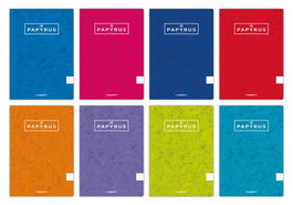 Libreta Papyrus A4 48H 90G T.Blanda Cuadric.4X4 Col.Sur. (Set de 10)