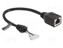 DeLOCK Cable RJ45 hembra a conector hembra 2,00 mm 8 Pin Cat.5e 23 cm negro