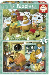 EDUCA BORRAS Puzzle Cuentos del Bosque 2x20 piezas