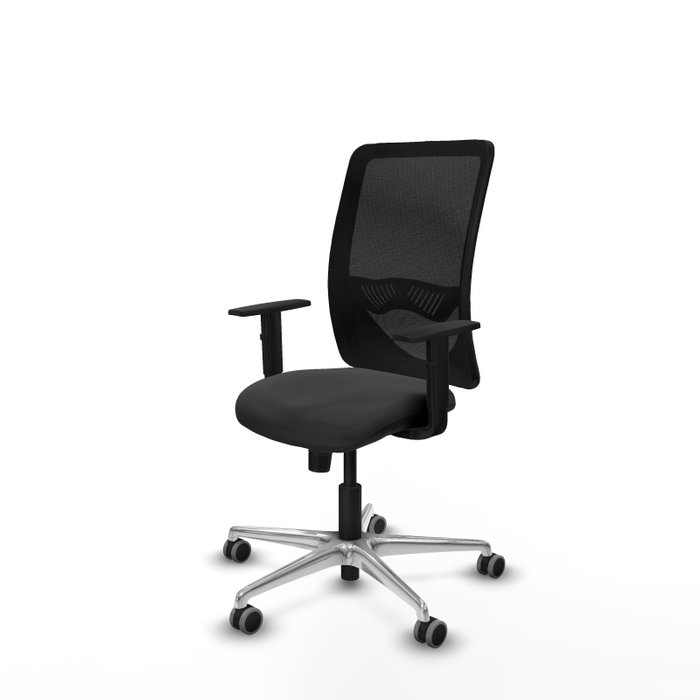 PIQUERAS Y CRESPO Silla de oficina Zulema con mecanismo Sincro, Gris oscuro y Negro PIQUERAS Y CRESPO Silla de oficina Zulema con mecanismo Sincro, Gris oscuro y Negro