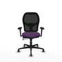 PIQUERAS Y CRESPO Silla de oficina Jorquera Morado/Negro con Brazos 3D