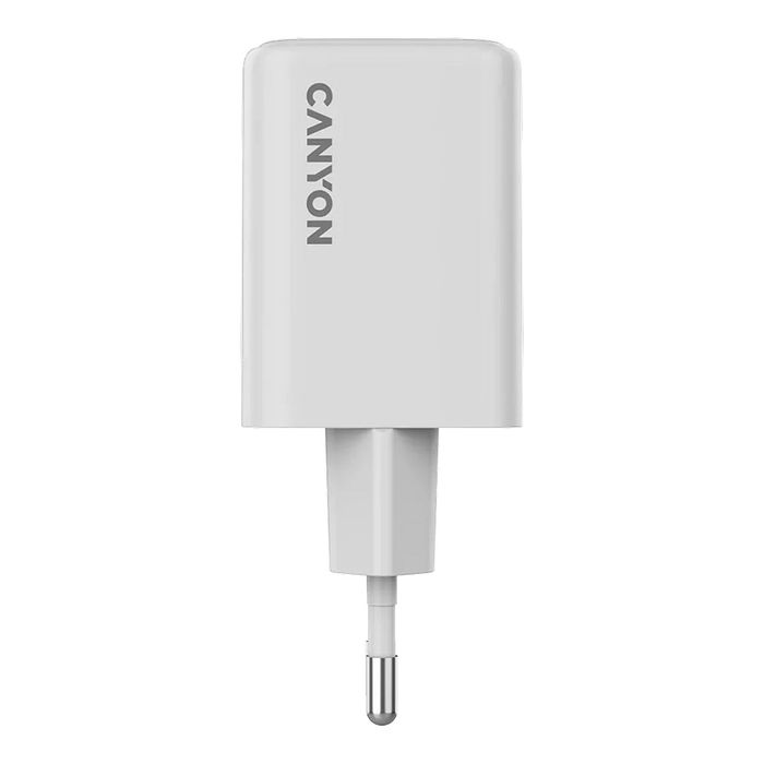 Canyon Cargador CU45CC GaN 45W 2xPuertos USB-C PD Blanco para Unión Europea, Carga Rápida Canyon Cargador CU45CC GaN 45W 2xPuertos USB-C PD Blanco para Unión Europea, Carga Rápida