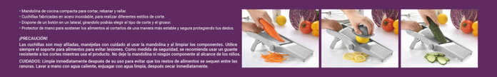 Quttin Mandolina Ajustable 3-Función (Pack de 6 Unidades) 32.1 x 6.1 x 14 cm Quttin Mandolina Ajustable 3-Función (Pack de 6 Unidades) 32.1 x 6.1 x 14 cm