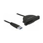 DeLOCK 64048 Convertidor USB 3.0 a Slim SATA Negro