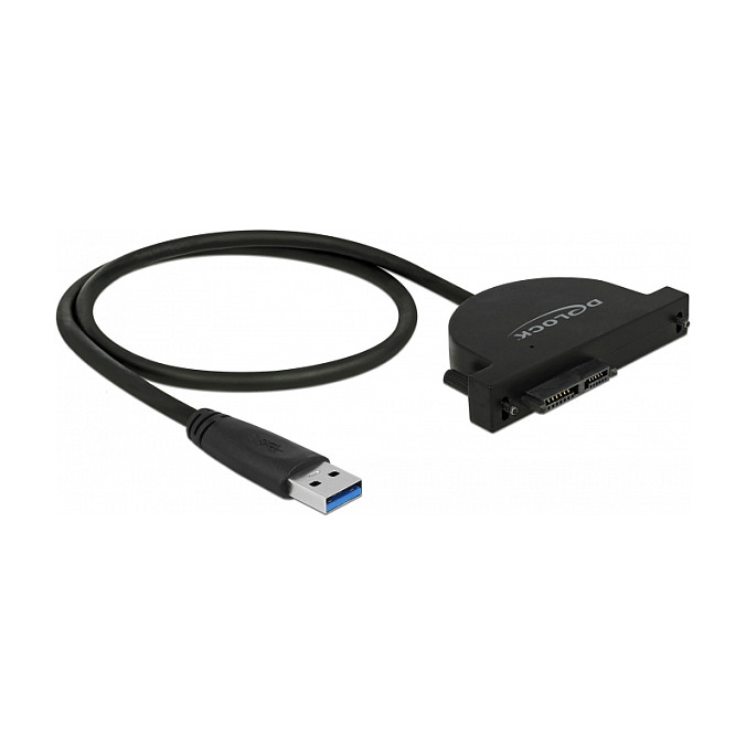 DeLOCK 64048 Convertidor USB 3.0 a Slim SATA Negro DeLOCK 64048 Convertidor USB 3.0 a Slim SATA Negro