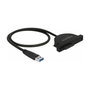 DeLOCK 64048 Convertidor USB 3.0 a Slim SATA Negro