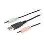 StarTech Switch KVM de 2 Puertos DisplayPort 4K60Hz con Cables Incorporados, USB A, USB