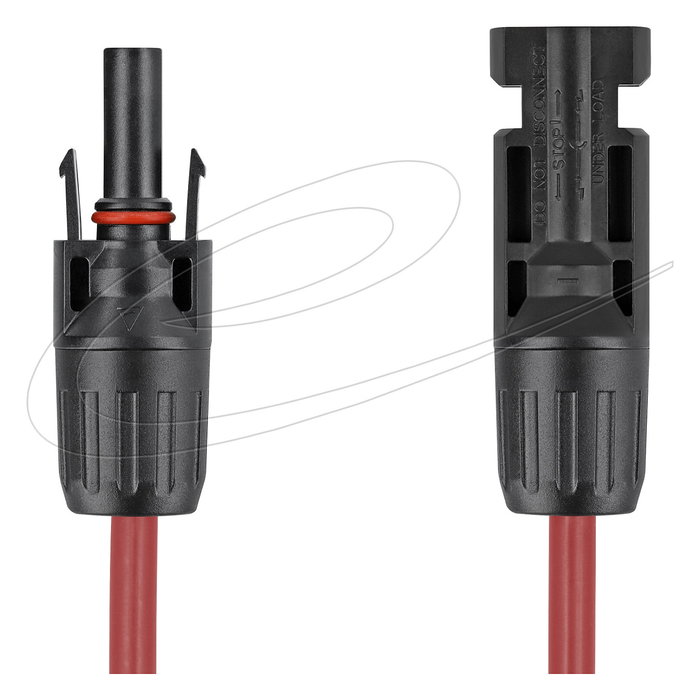 DeLOCK Cable Solar DL4 6 mm2 Macho-Hembra 3 m IP67 Rojo y Negro Resistente a Intemperie -40 a 90 °C
