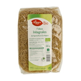 El Granero Integral Fideos de Trigo Integral Ecológicos 500g Pack 12 unidades
