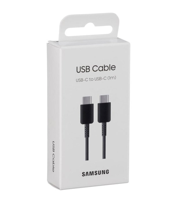 Samsung Cable USB-C a USB-C EP-DA705BBEGWW Negro 1m Samsung Cable USB-C a USB-C EP-DA705BBEGWW Negro 1m
