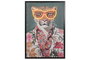 DKD Home Decor Cuadro LED Lienzo 63x3x93 Leopardo Gafas Surtido 2 Unidades
