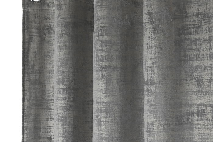 DKD Home Decor Cortina Gris Claro 260 x 140 cm (2 Unidades) Poliester