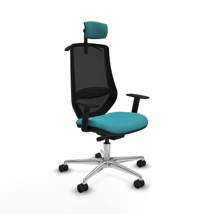 PIQUERAS Y CRESPO Silla de oficina Mardos con mecanismo Sincro/Traslack Turquesa y Negro PIQUERAS Y CRESPO Silla de oficina Mardos con mecanismo Sincro/Traslack Turquesa y Negro