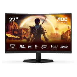 AOC Monitor Curvo Gaming C27G42E 27" Full HD 180Hz 1ms Fast VA HDMI DP Negro Rojo