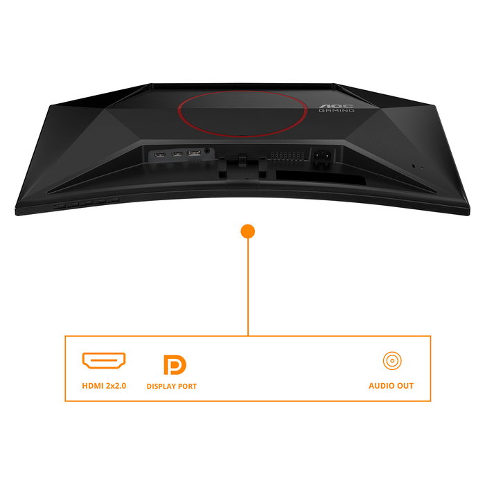 AOC Monitor Curvo Gaming C27G42E 27" Full HD 180Hz 1ms Fast VA HDMI DP Negro Rojo