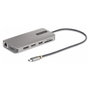 Startech USB-C Triple-Monitor Multiport Adaptador HDMI/DP/Lector de Tarjetas - Docking Station USB-C 3.2 Gen 1 Thunderbolt