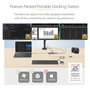 Startech USB-C Triple-Monitor Multiport Adaptador HDMI/DP/Lector de Tarjetas - Docking Station USB-C 3.2 Gen 1 Thunderbolt